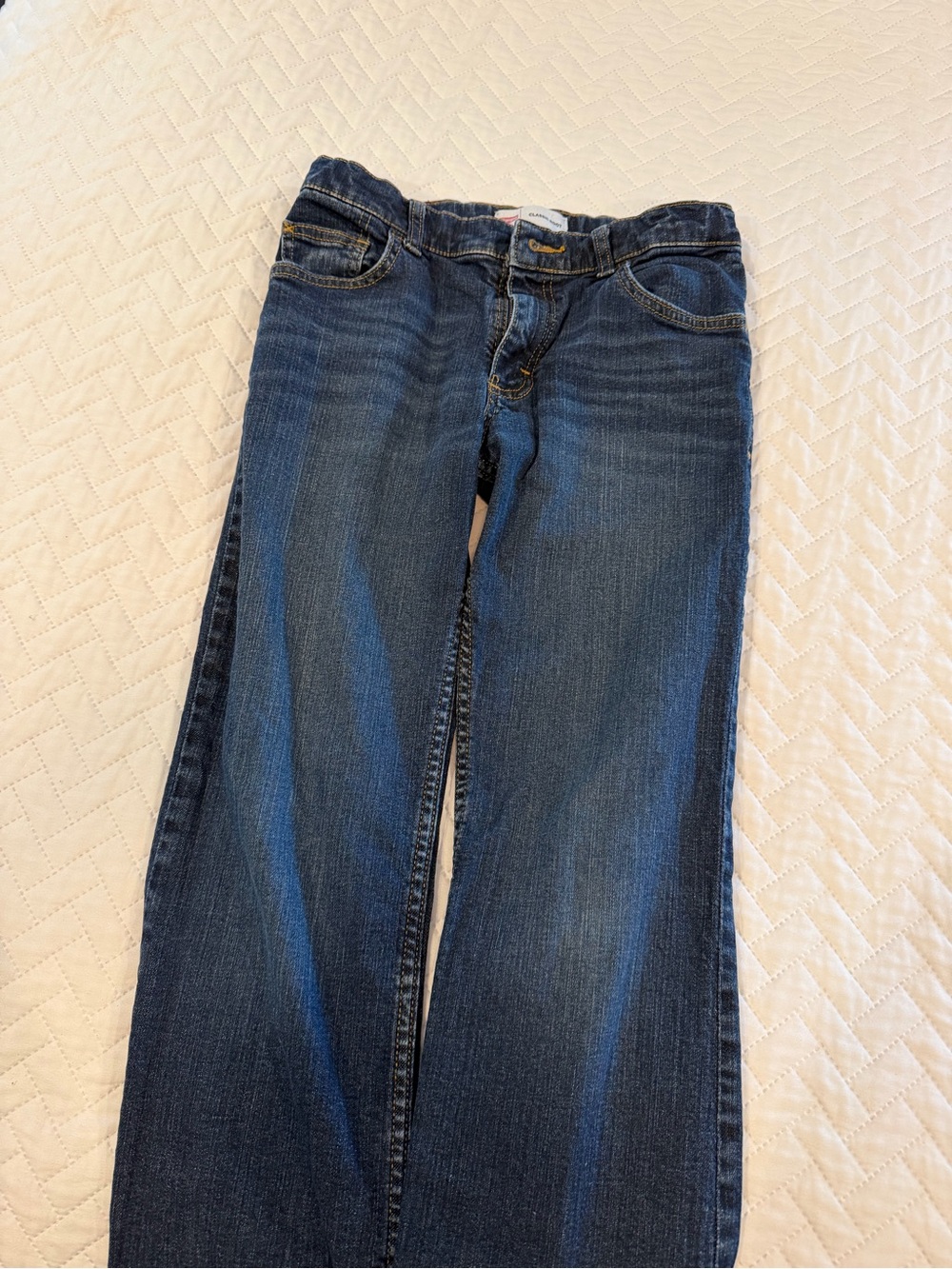 Wrangler Dark Blue Kids Straight-Leg Jeans